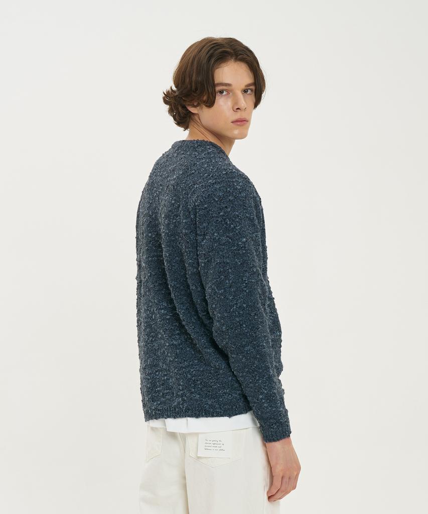 BLOND9 Snow Raglan Round Knit_Blue Black
