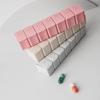 Small Pill Box Week Organizer Container Case Pill Splitters Portable The Sub-Packaging Is Clear and Not Easy To Mix