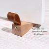 Кожаный ремешок Нескользящий Прочный Дверной стопор Твердые Дверные клинья Деревянный