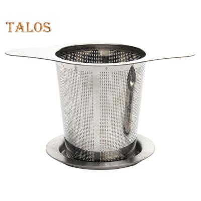 Чайная воронка с двойной ручкой, фильтрация, антикоррозийная, прочная, листовой чай, крутой чайник с крышкой подставки, кухонные принадлежности