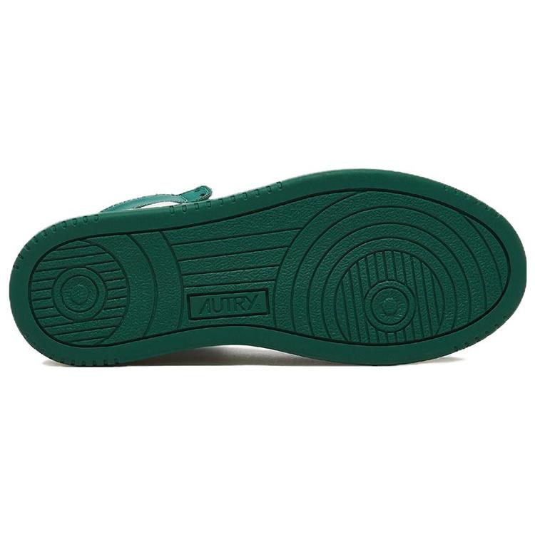 (WMNS) AUTRY Medalist Mid Leather Sneakers Two-Toned 'White Green' Women's AUMW-WB03