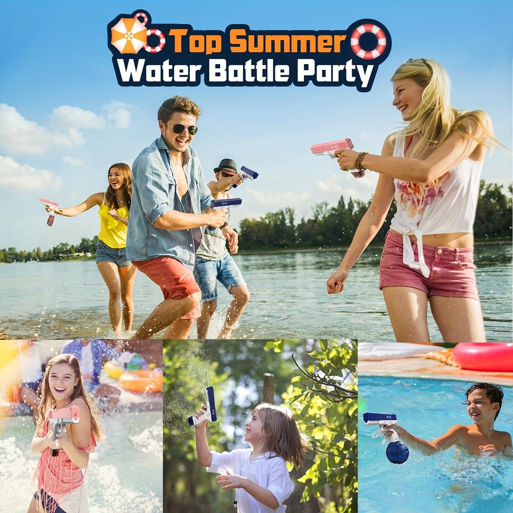 Электрический водяной пистолет-детская летняя уличная игрушка-водяной пистолет, высокое качество и большая емкость, перезаряжаемая игрушка
