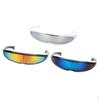 3/pack Novelty Futuristic Cyclops Mirrored Sunglasses Narrow Monoblock Shield Glasses