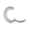 Silver Clicker Belly Button Ring With White Cubic Zirconia - Cocr Nf- Kp-066 1.6/8