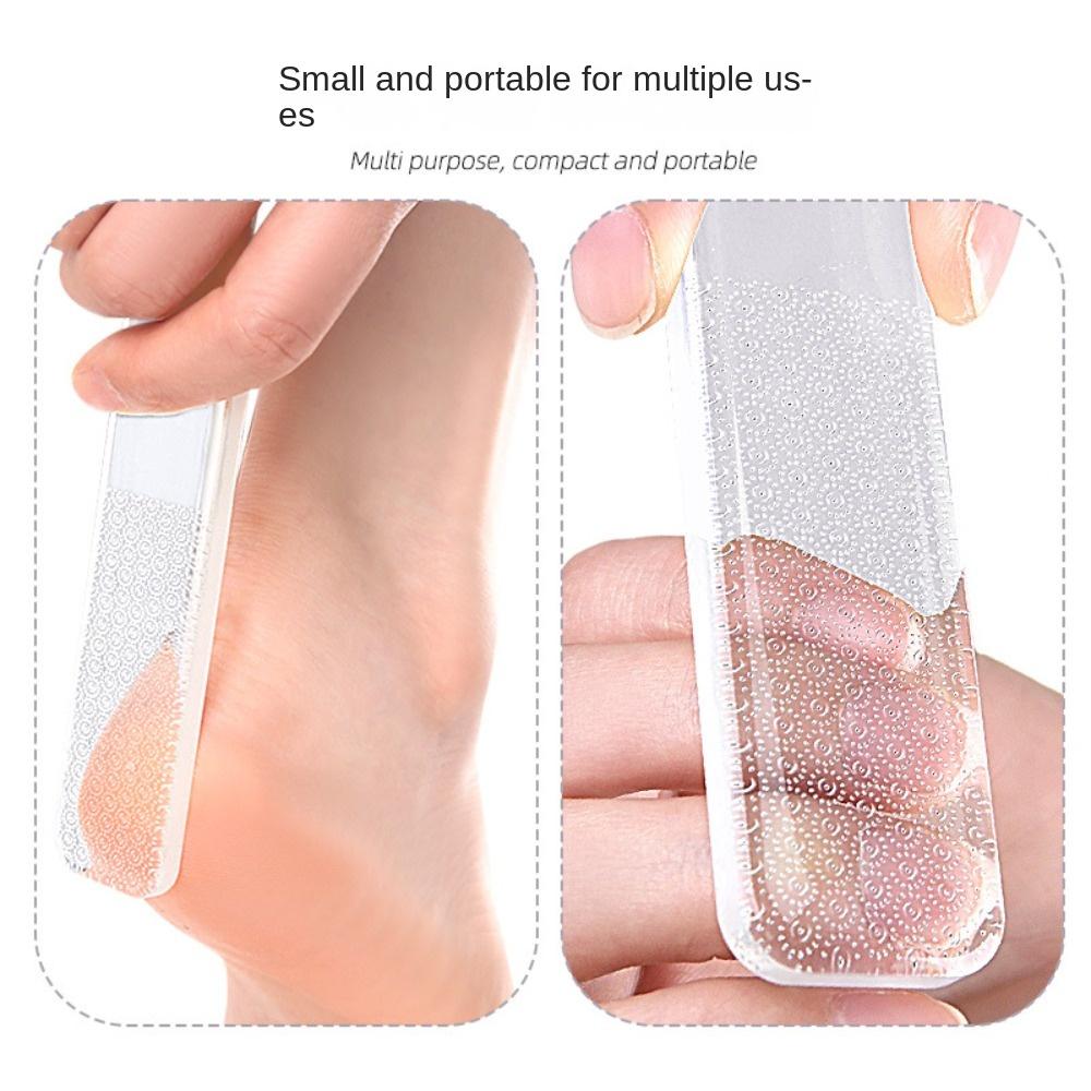 Инструменты для ухода за ногами Стеклянный инструмент для педикюра Прозрачная пемза для педикюра Нано-стеклянная пилка для ног Домашний