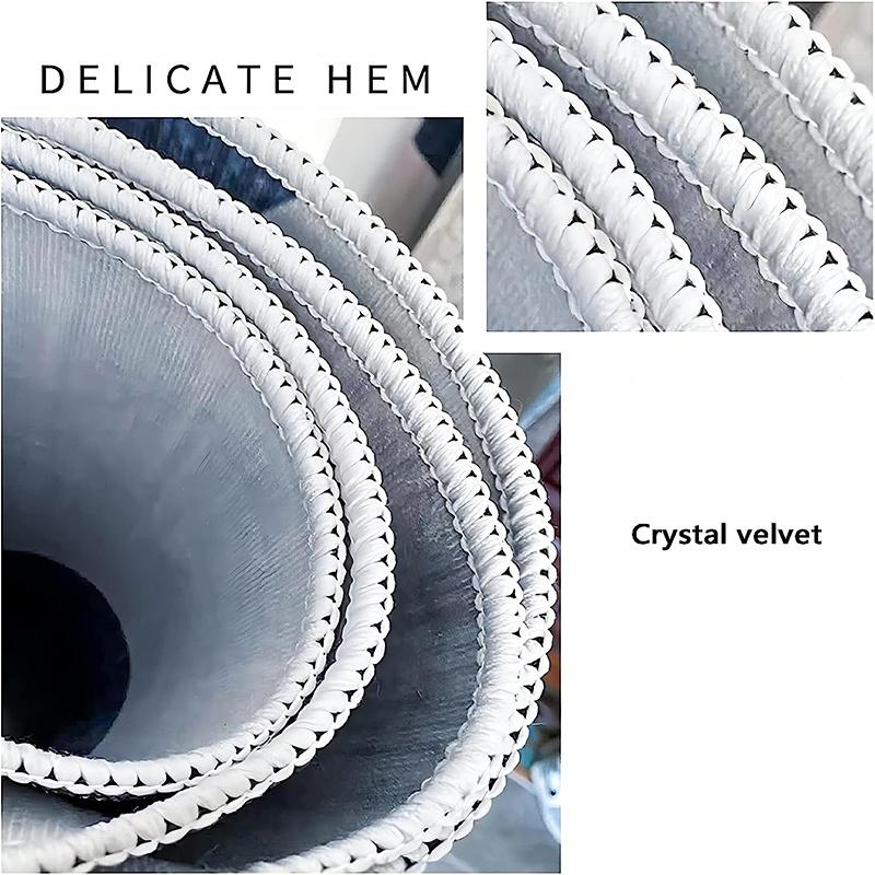 Бриллиантовый Вельвет Точечный Плюшевый Ретро Леопардовый Принт Ковер Нескользящий Моющийся Полиэстер Прочный Легко Чистить Гостиная Веранда Пикник