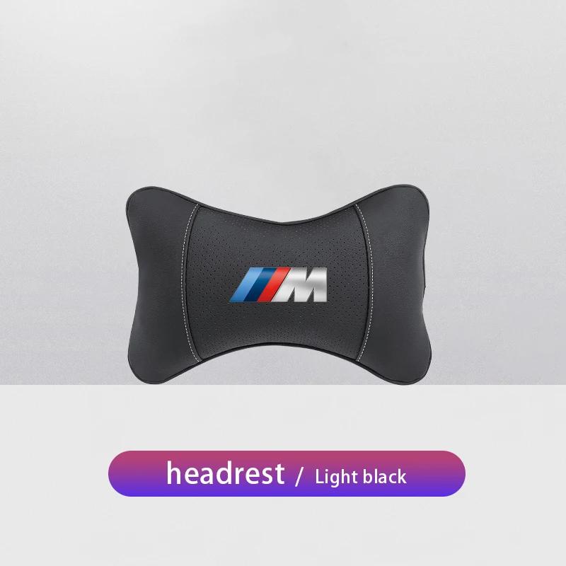 For BMW M X1 X2 X3 X4 X5 X6 X7 F39 G42 G26 F01 F02 F30 F10 E70 E30 E87 E61 G30 Valve Car Seat Headrest Auto Logo Neck Pillow SU5