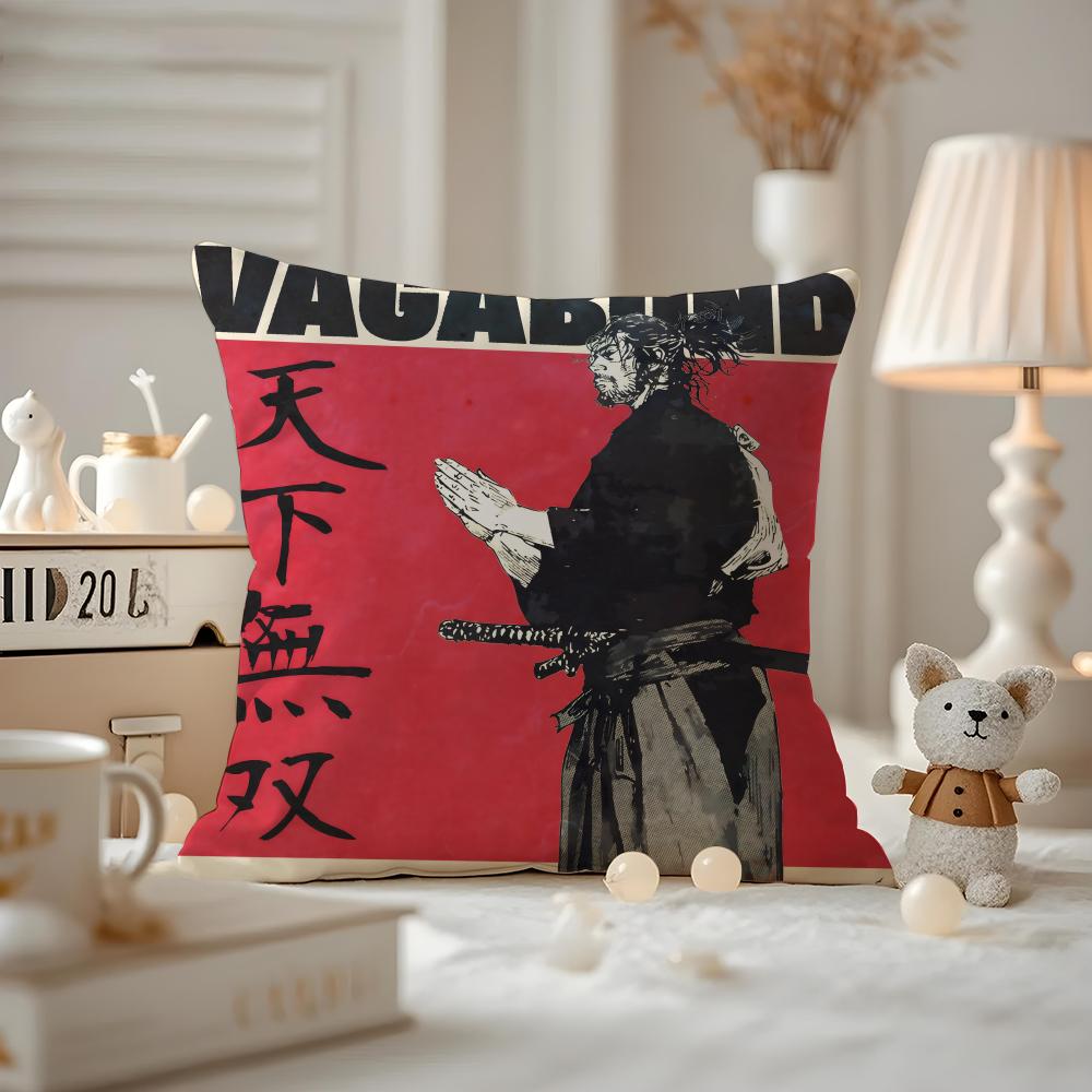 Чехол на подушку с принтом из аниме Vagabond-S, наволочка для подушки на диван в гостиной и декор спальни