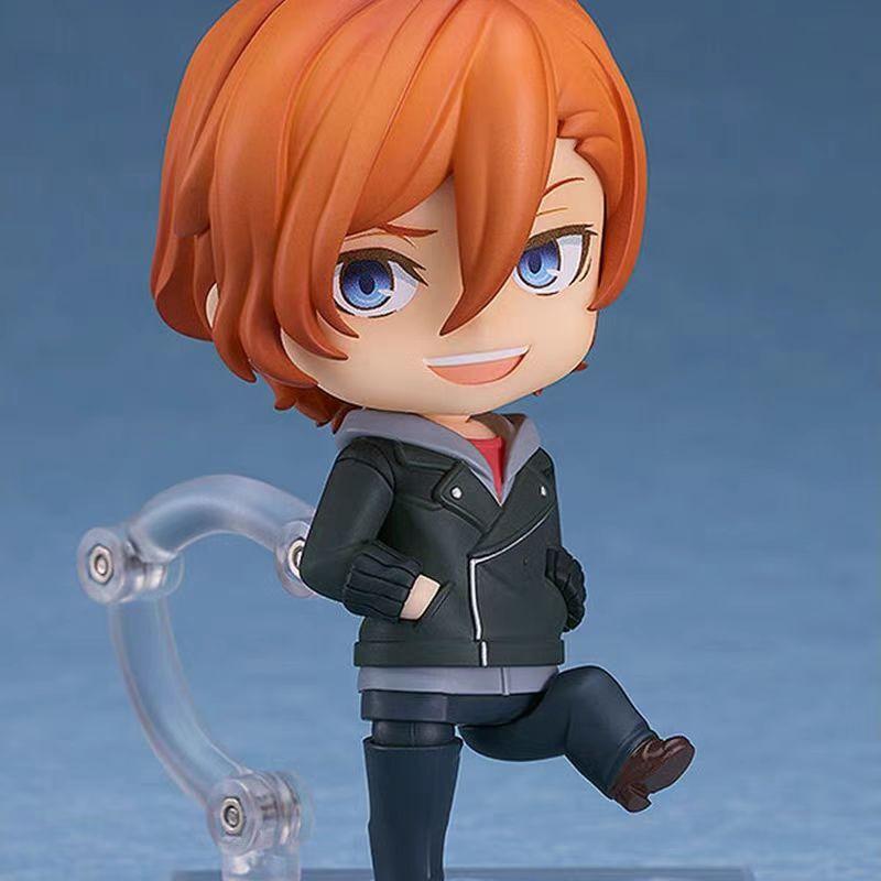 Generic Bungo Stray Dogs 2 Pack 15 Years Old Q Version Dazai Osamu Nakahara Chuuya Anime Action Figure Desktop Decor