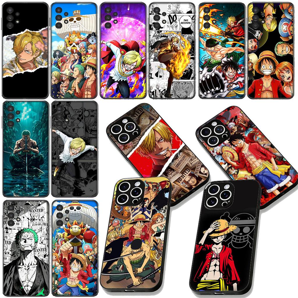 Sanji Luffy ONE PIECES Roronoa Zoro Phone Case for Samsung Galaxy S22 S21 S20 FE Ultra Plus A35 A36 A37 A33 A34 A04 A71 Cover