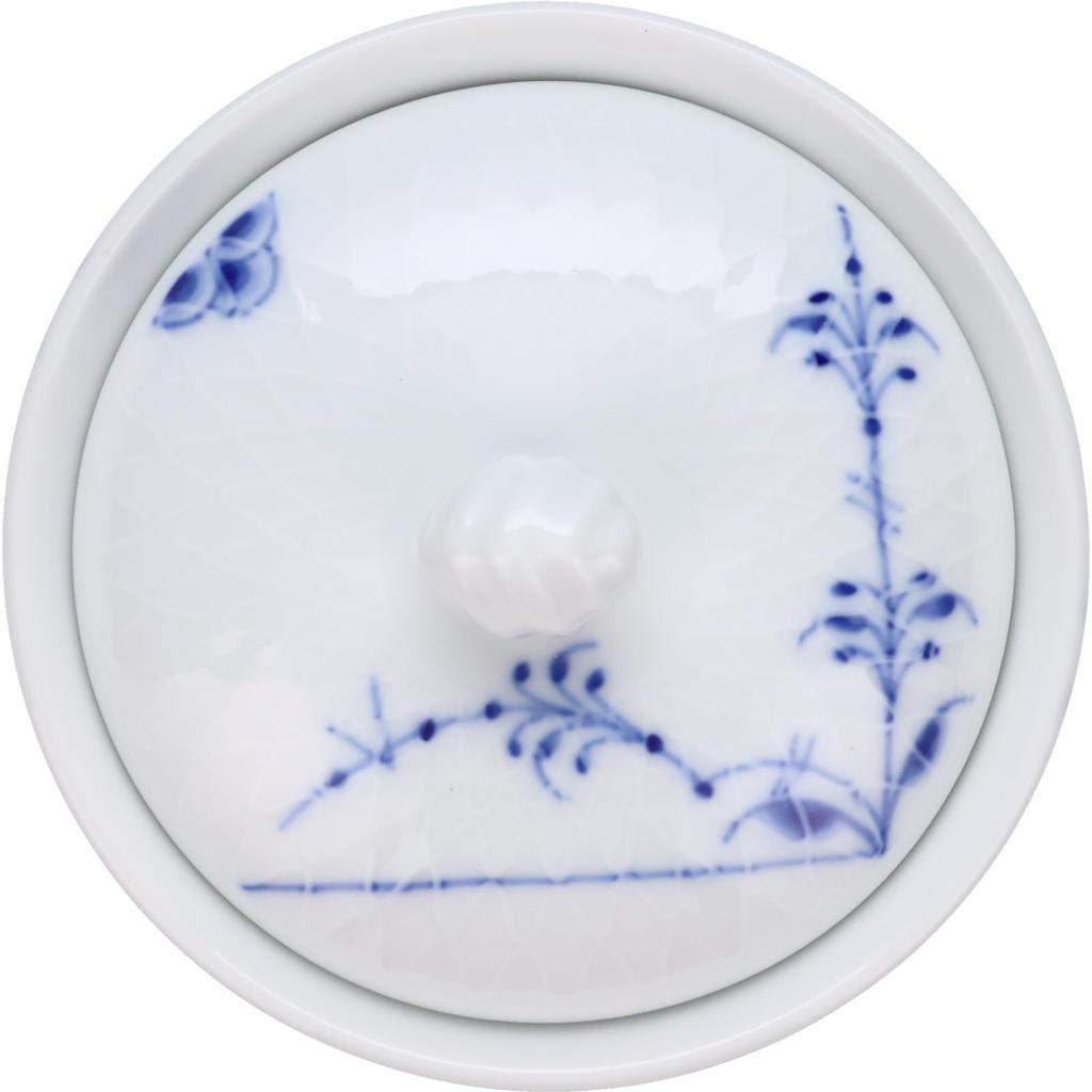 Импортная чашка-блюдце Royal Copenhagen Blue Palmette с крышкой 210 мл, пара, свадебный подарок 1016956 [Обычный продукт] &