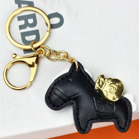 Подвеска-брелок в виде лошади, компактный мини-брелок, ручная работа, шарм в виде лошади из искусственной кожи, аксессуары для сумок, кошельков, рюкзаков