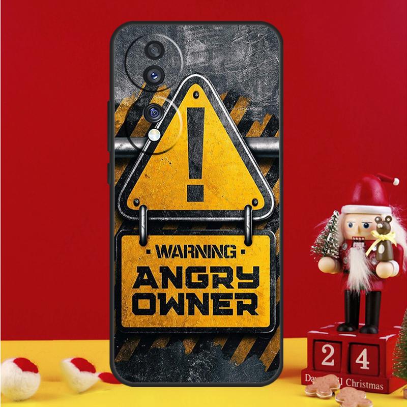 Warning Angry Danger Owner Case For Honor Magic 7 6 8 Pro Honor Win X9a X9b X9c X9d X8c X8b 50 70 90 200 400 Lite Cover