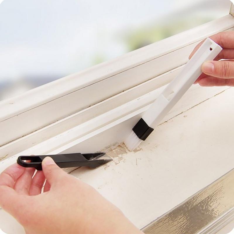 Полезная щетка для чистки канавок в окне дома, инструмент для чистки совок, мыть экраны, клавиатура