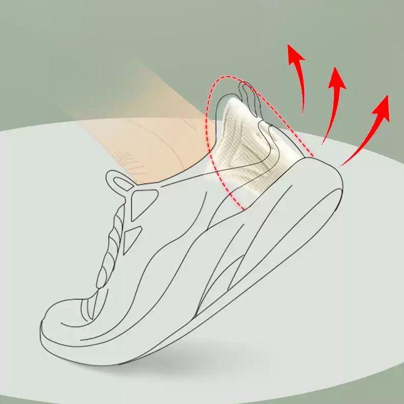 2pcs Insoles Patch Heel Pads for Sport Shoes Adjustable Size Antiwear Feet Pad Cushion Insert Insole Heel Protector Back Sticker