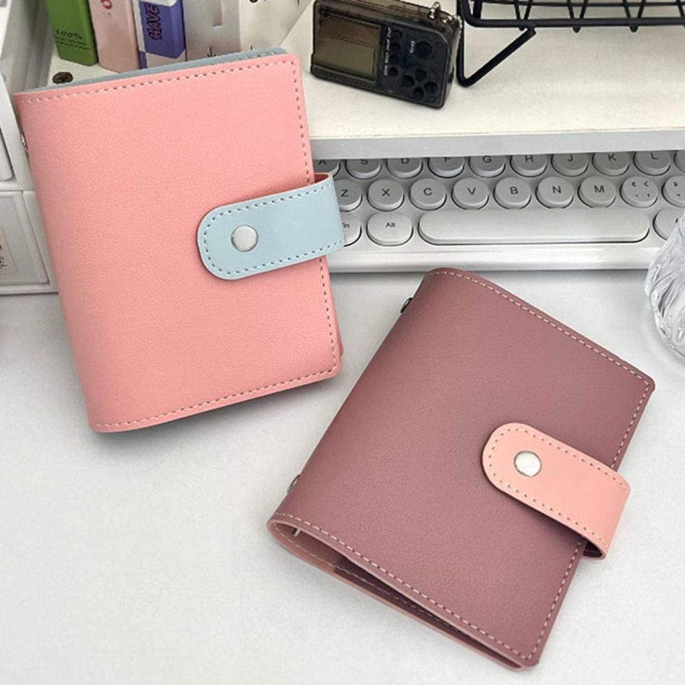 M5 PU Loose Leaf Notebook Mini DIY Binder Notebook Creative Portable Notebook  Study