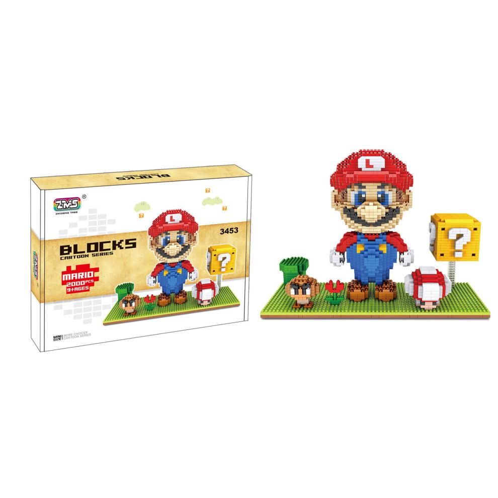 Super Mario Building Blocks Puzzle Micro 3D Figures Brick Toys