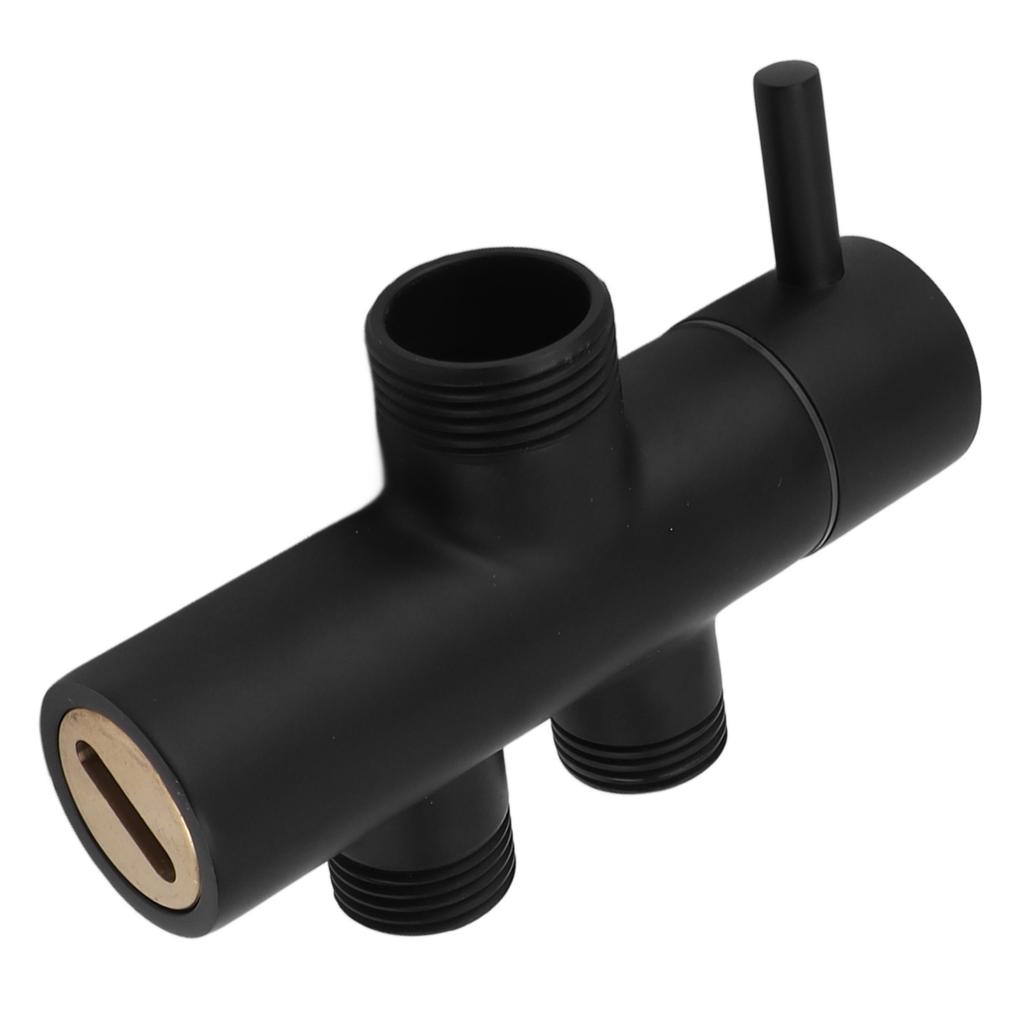 Переключатель для душевой лейки Черный Ржавчиноустойчивый Герметичный Настенный Переключатель для душевой штанги Клапан-переключатель для туалета