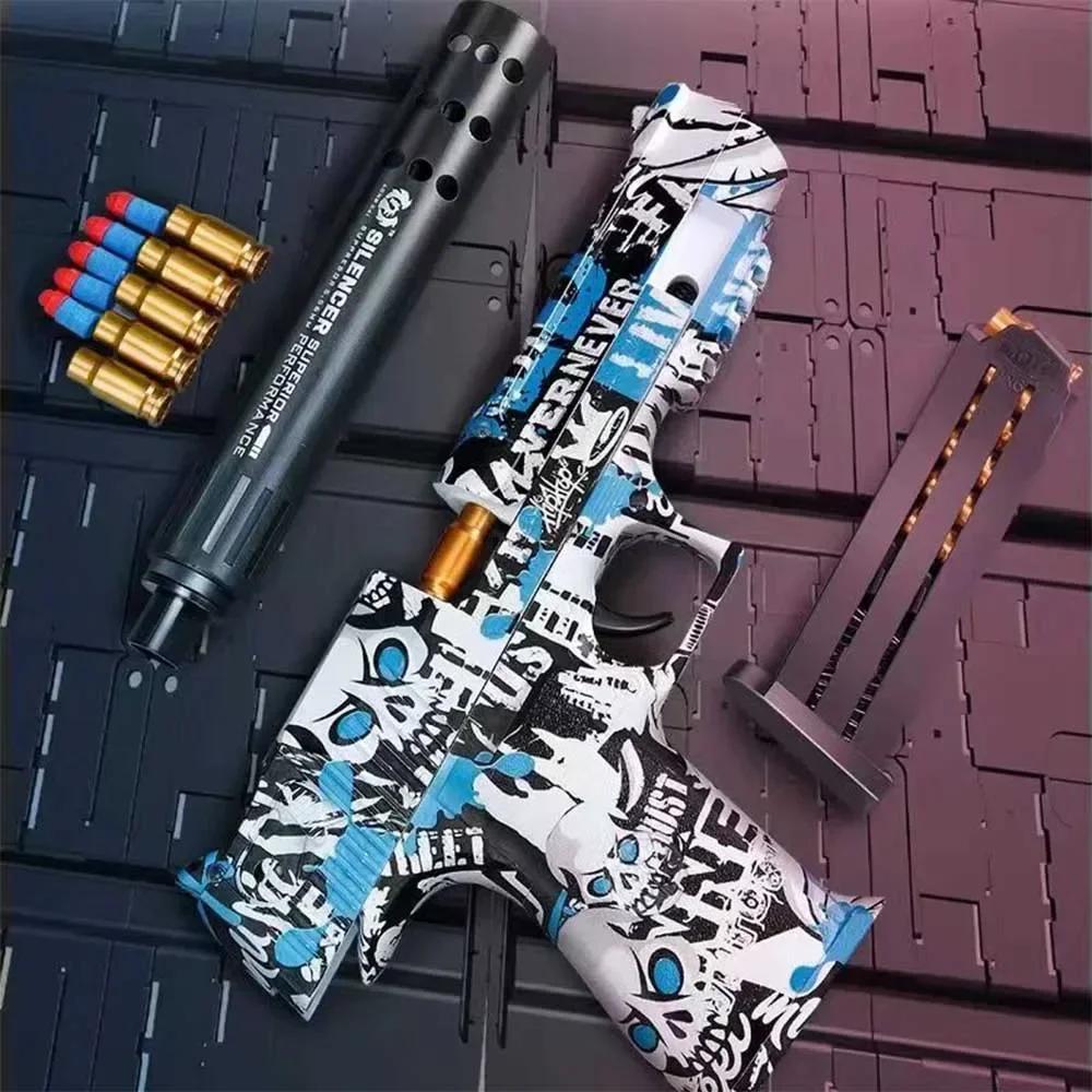 Toy Guns Ball Blaster With Soft Bullets Toys Foam Blaster Shooting Games Education Toy Model For 678914+ Kids