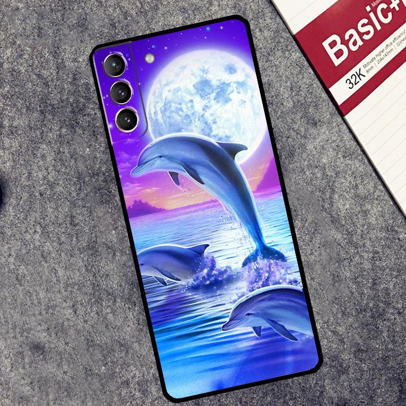 Чехол Океанский Дельфин для Samsung Galaxy S26 S25 Ultra S20 S21 S22 S23 S24 Ultra S10 Plus S25 FE Чехол Coque