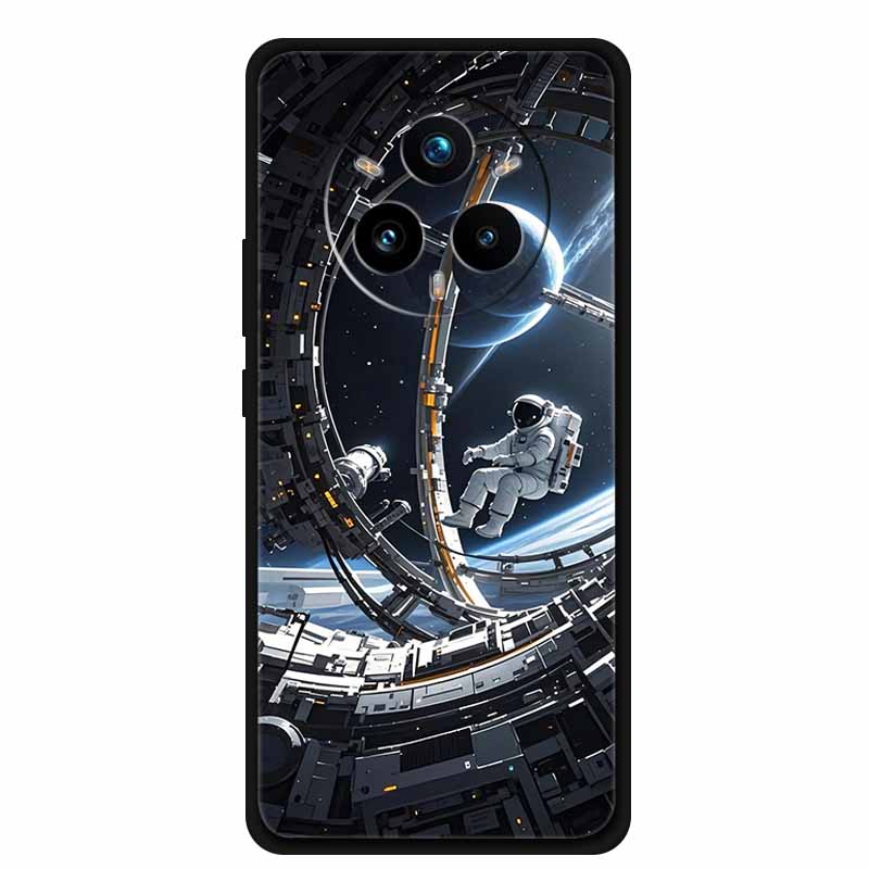 Чехол для телефона Realme 14 Pro+ Градиентные узоры Задняя крышка Мягкий силикон TPU Защитный Funda для OPPO Realme14 PRO Plus Pro +