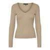 Pull Autumn Ribbed V-neck Fitted Women
