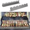 2Pcs BBQ Skewers Stands 6 Slots BBQ Accessories Reusable Universal BBQ Skewers Storage Racks Convenient Display Heat-Resistant