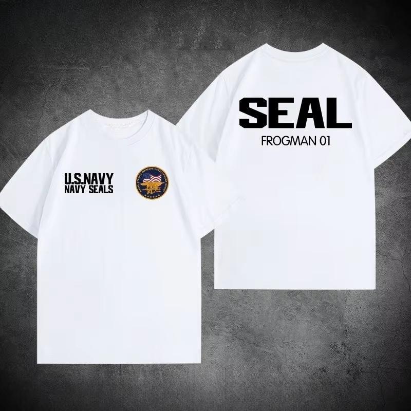 2026 Summer American Navy Seals Themed Tshirt for Military Enthusiasts Style Highquality Unisexs Clothing Women T Shirt