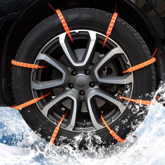 10 шт. Универсальные противоскользящие цепи для снега Легкая установка Многоразовые Противоснежные цепи Тросы для сцепления со льдом