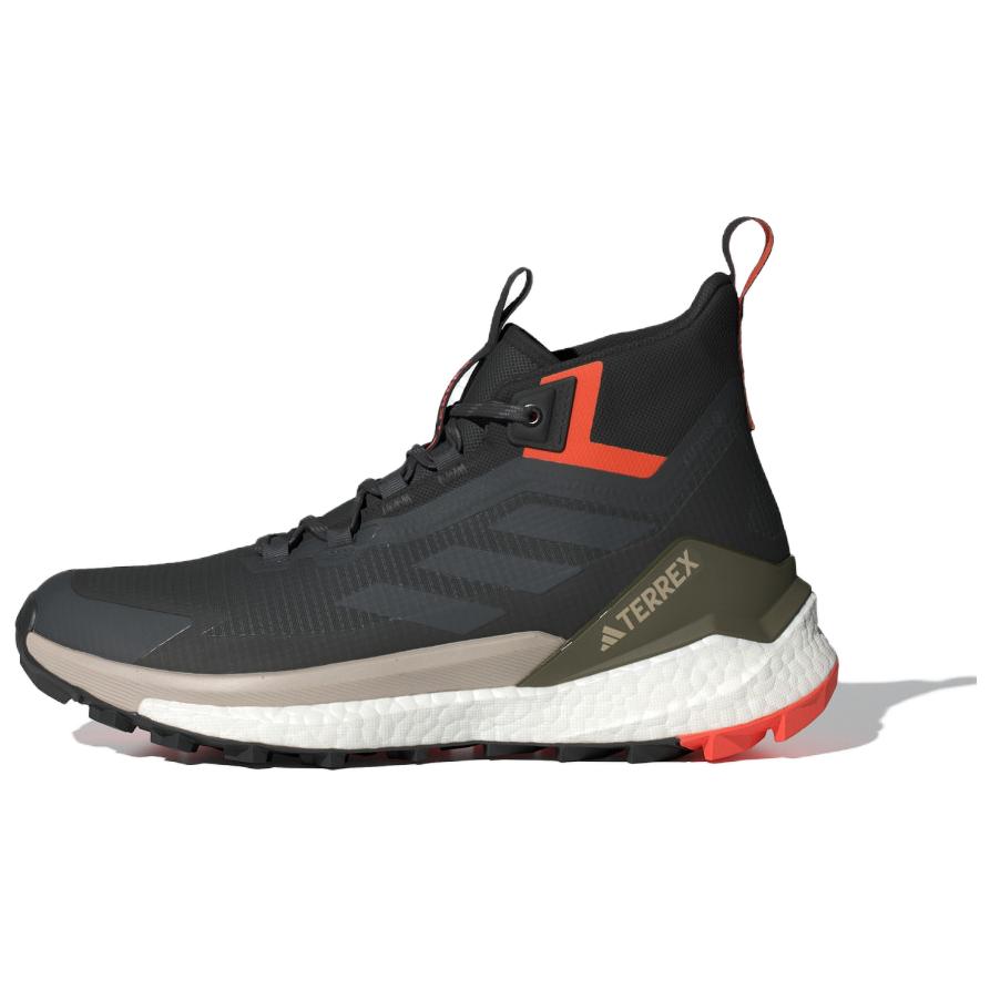 Adidas Terrex Free Hiker 2.0 GORE-TEX Carbon Grey Orange Мужские кроссовки Серо-шестицветные-черные IH0669