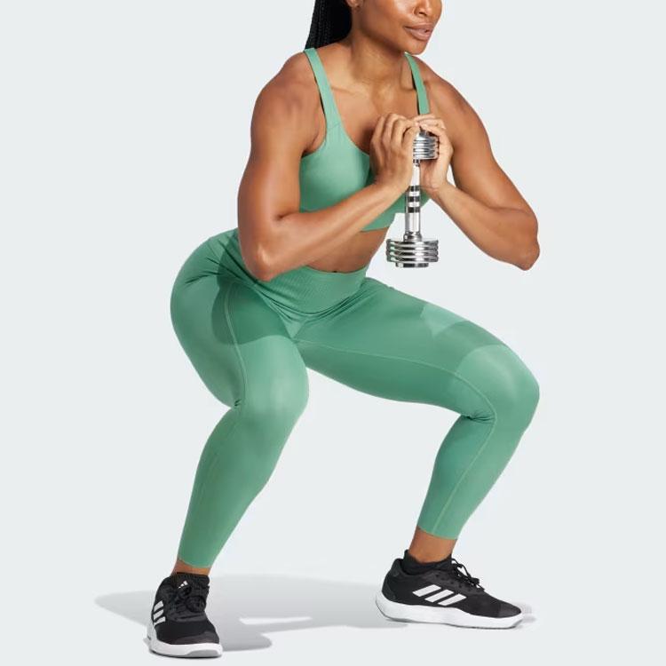 Adidas Леггинсы Optime Power 7/8 Женские плавки Зеленые IT6747