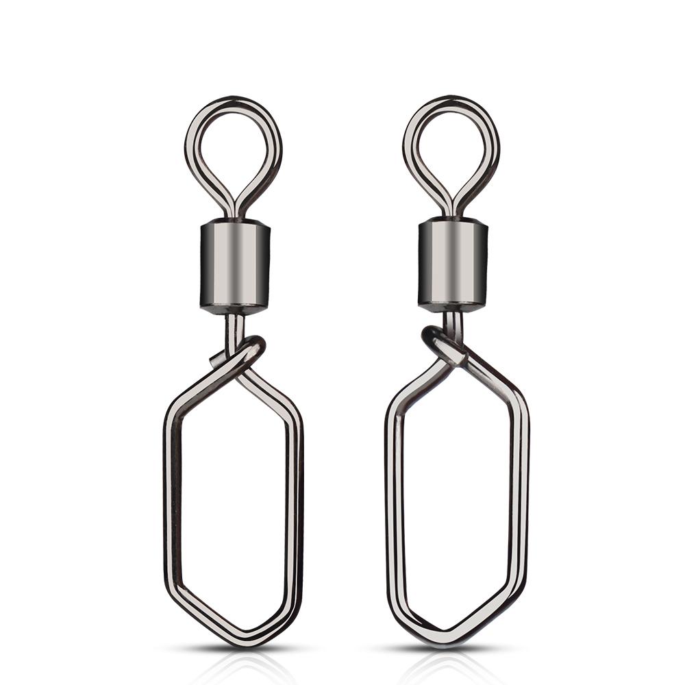 Устойчивые рыболовные принадлежности Соединитель для рыболовной лески Крючок Защелка Вертлюжки Интерлок Защелка