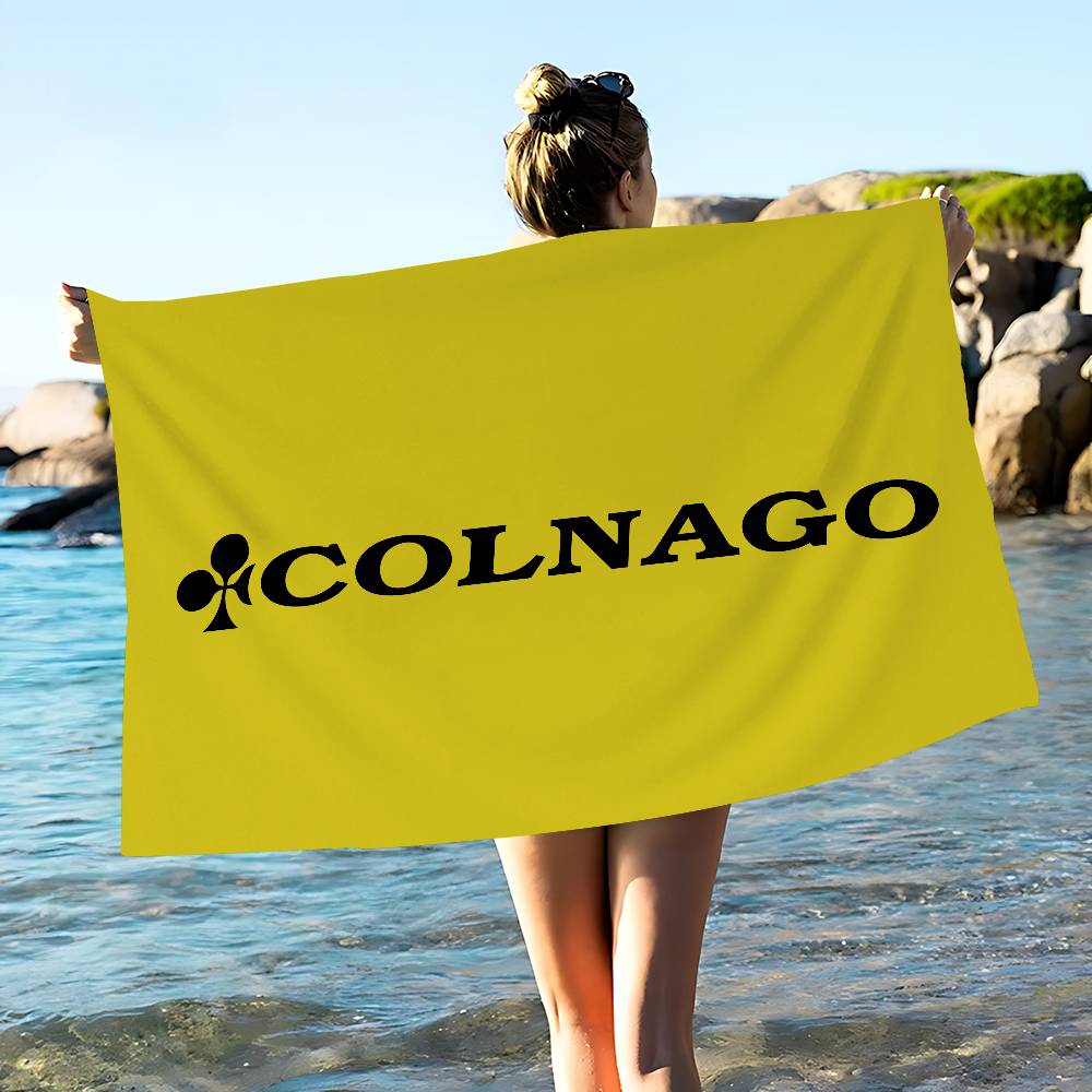Велосипед C-Colnago Логотип Микрофибровое одеяло Быстросохнущие пляжные полотенца Большой размер Печать Супервпитывающее полотенце-одеяло для бассейна
