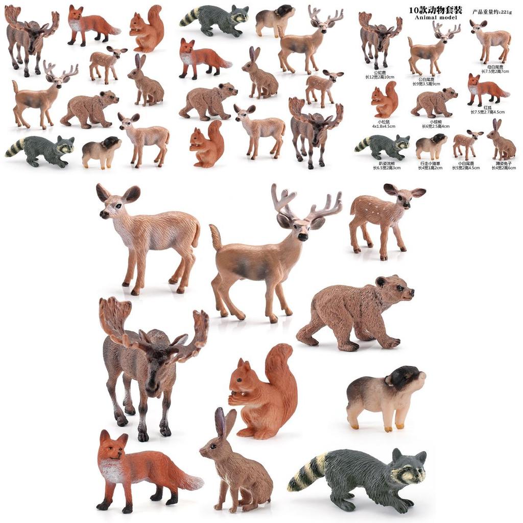 Wild Animal Pvc Figurines Collection With Static Design For Nature Enthusiasts