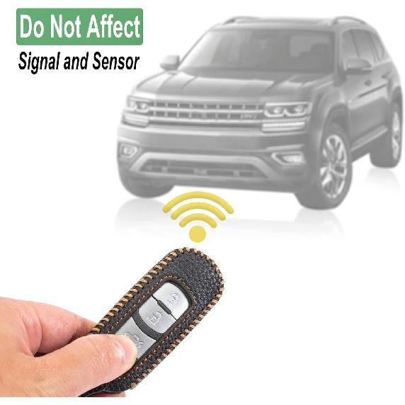 for Mazda Key Fob Cover Keychain Leather Car Key Case Compatible with 2009- Mazda 3 6 5 2 CX5 CX9