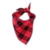 Plaid Triangle Towel Pet Scarf Soft Comfortable To Wear Fine Workmanship Water