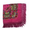 Ethnic Style Women Floral Printed Fringed Russian Square Scarf