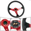 Universal 14inch 350mm Car Racing Steering Wheels Aluminium PU Deep Corn Dish Sport Drifting Steering Wheel STW020