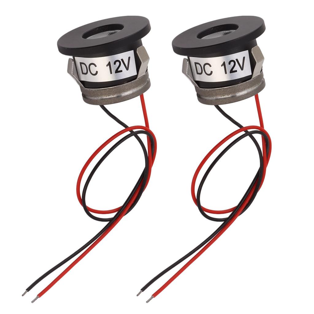 2PCS Recessed Mini LED Spotlight 15 Degrees 1 Watt 80LM Small LED Spotlight for Jewelry Showcase