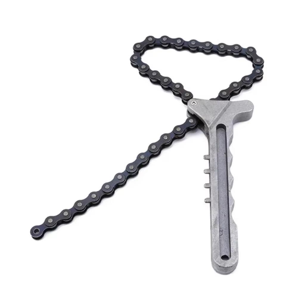Adjustable Oil Filter Chain Grip Chain Grip High Quality Engine Oil Filter Wrench Remover Tools Maintenance Tools Filter Wrench
