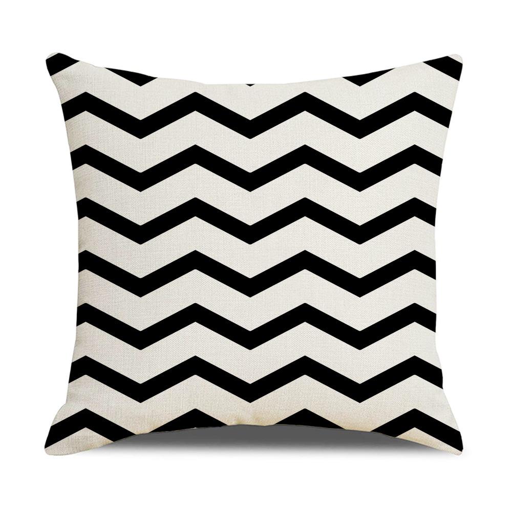 Скандинавская декоративная подушка с геометрическим рисунком, чехол для диванной подушки, современный домашний декор, квадратная наволочка, наволочка из персиковой кожи