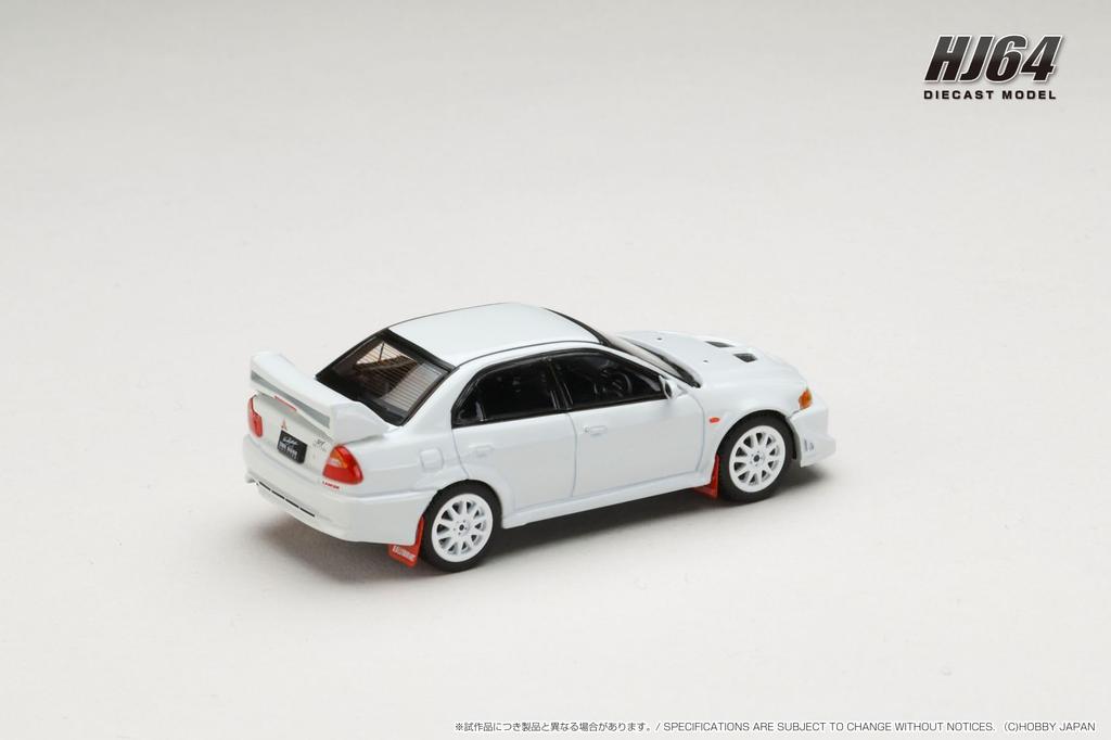 Mitsubishi Lancer GSR Evolution 6 2000 with Mud Scotia White 1/64 (T.M.E) (CP9A) Flaps,
