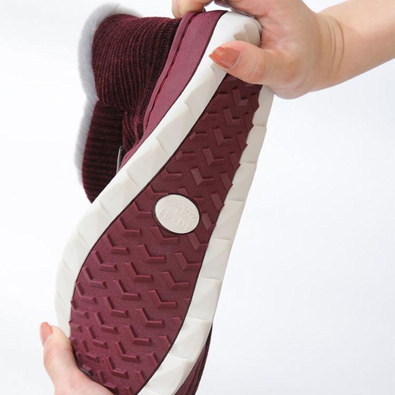 Женские хлопковые тапочки, нескользящая зимняя хлопковая обувь, домашние хлопковые тапочки с плюшевым утолщенным каблуком и толстой подошвой