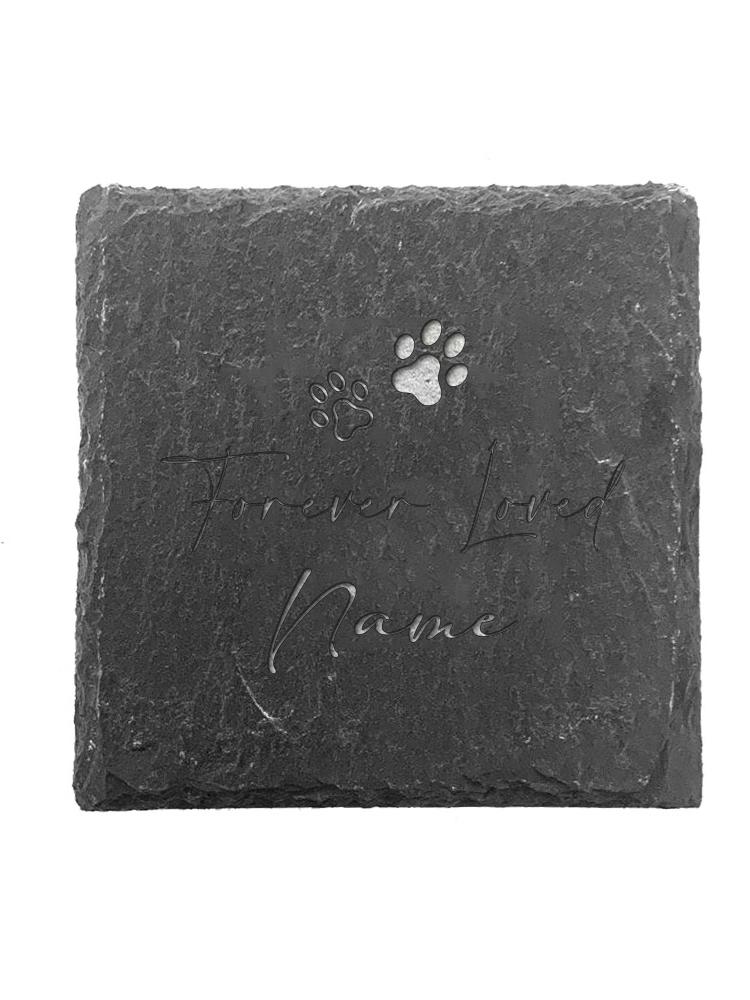 Personalized Dog Memorial Stones Paw Prints Stones Grave Markers Personalized Cat Grave Marker Plaque Stone for Dog Cat