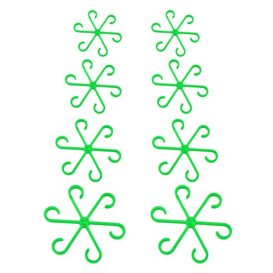 8 шт. зажимы для растений, поддерживающие зажимы, защищенные пластиковые зажимы для виноградных растений, водонепроницаемые износостойкие опоры для стеблей, многоразовые для внутреннего и наружного использования