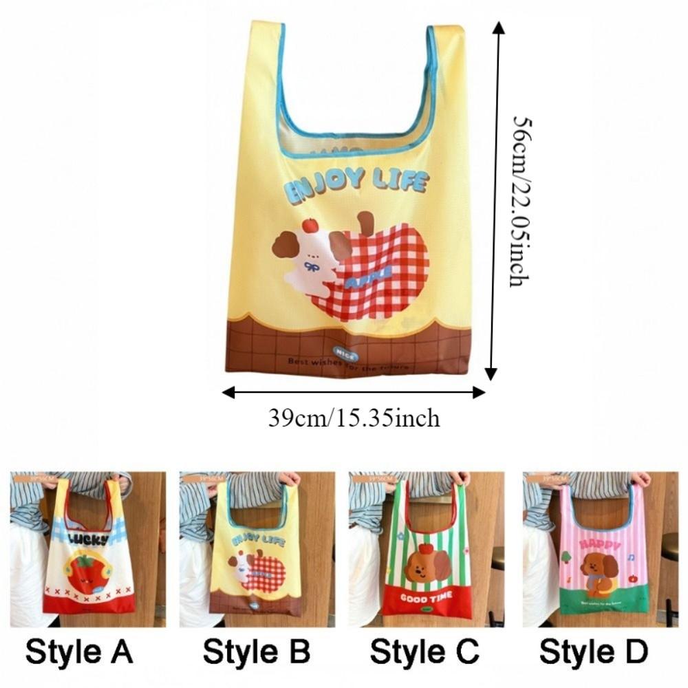 Waterproof Folding Storage Bag Eco-Friendly Handheld Bag Portable Vegetable Storage Bag Storage