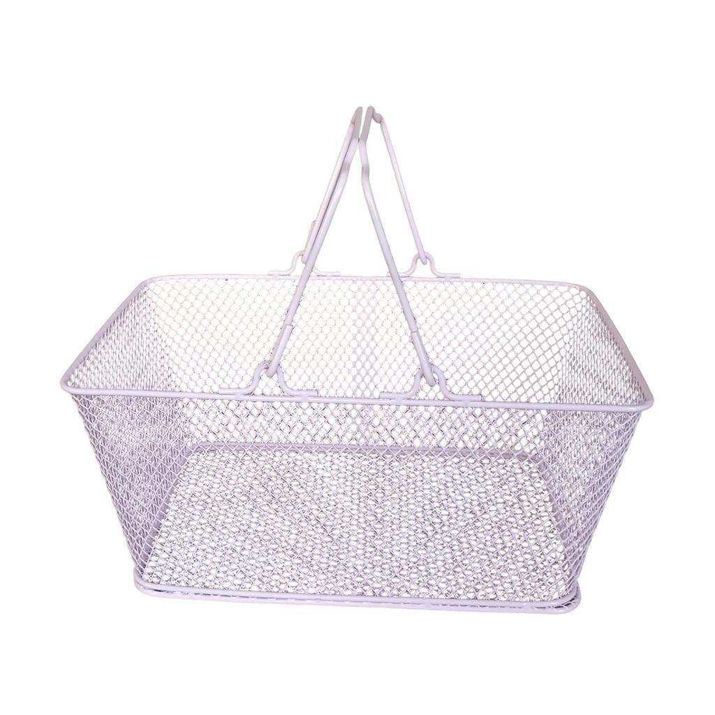 Shopping Basket with Handle Grocery Basket for Bookstore Kitchen Flower Stop