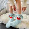 Plush Floor Stockings Women Cartoon Furry Plush Sock Kawaii Coral Fleece Socks Girls