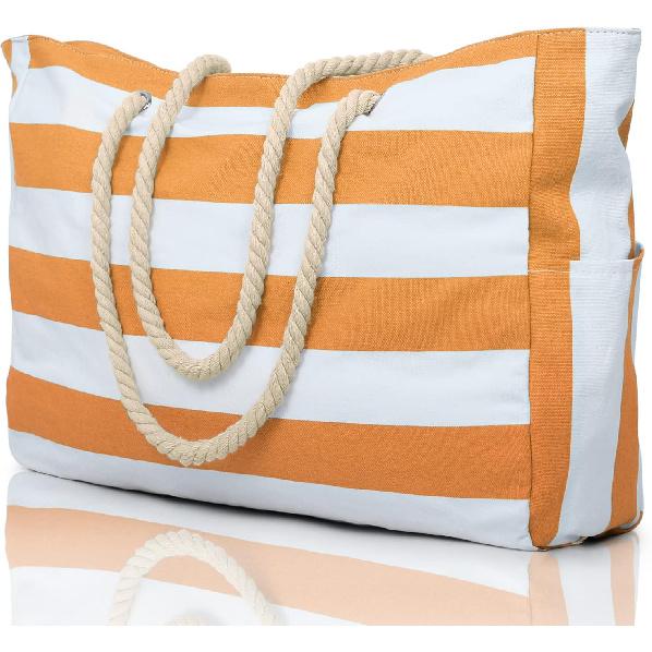 Becokan Beach Bags for Women Large Waterproof Beach Tote Bag Zipper Beach Bags Waterproof Sandproof Swim Pool Bag Large Tote