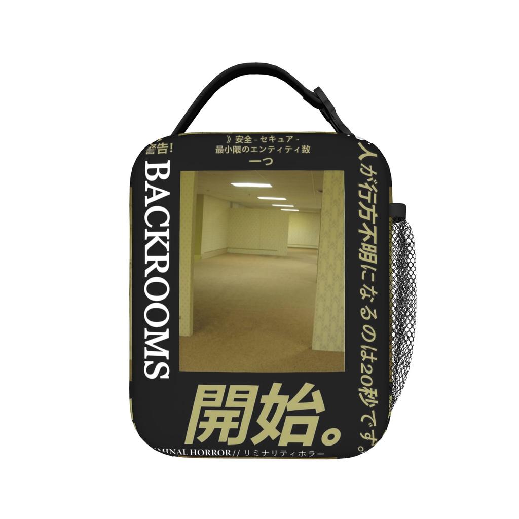 Backrooms Horror Movie 2026 Accessories Insulated Lunch Bag For Picnic Food Box Leakproof Cooler Thermal Lunch Boxes